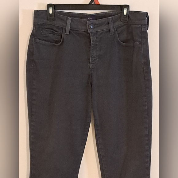 NYDJ Black Straight Leg Jeans Curvy Fit Missez Size 10 - Picture 7 of 8